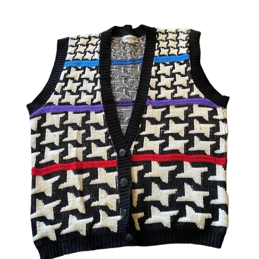 Vintage Sweater Vest cabin creek